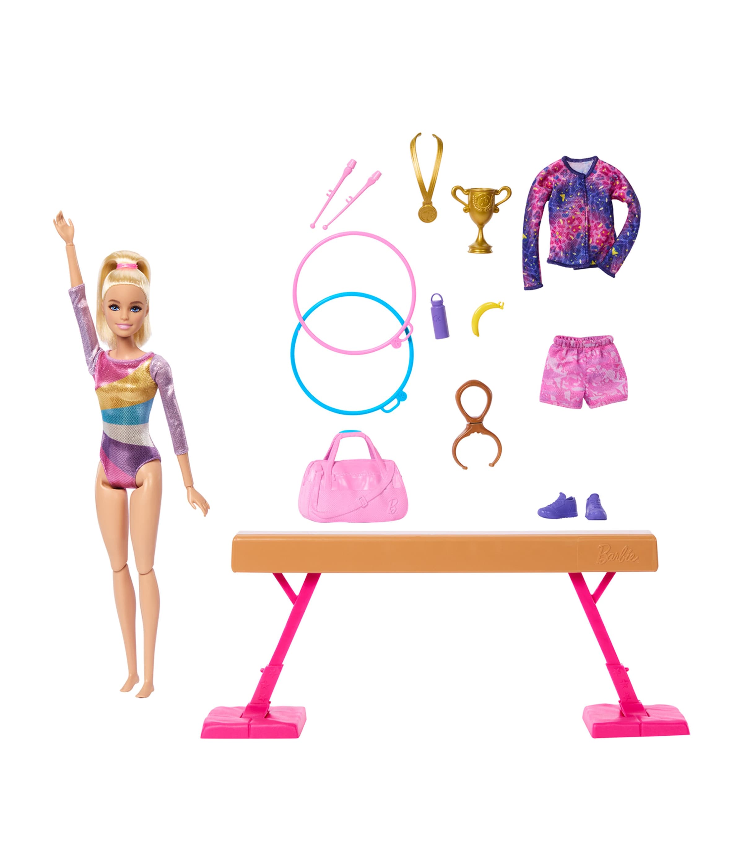 Barbie Gymnastics Play Set MULTI Image 3