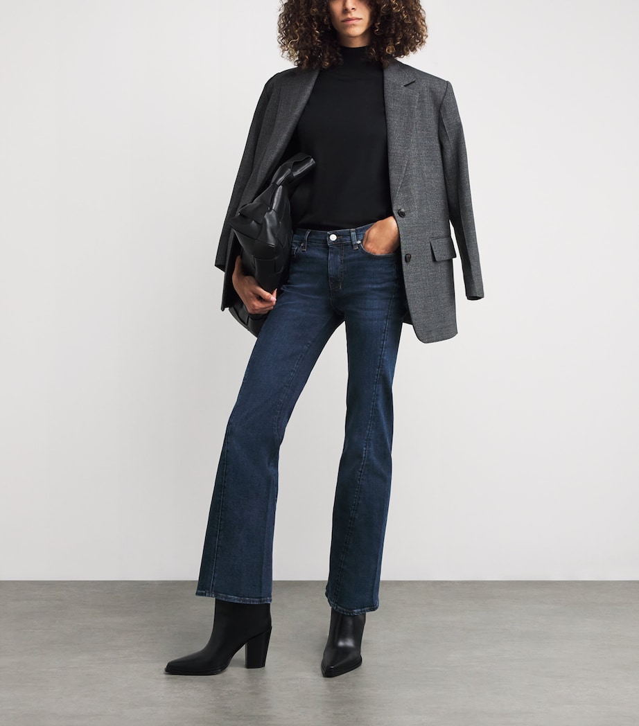 Dojo Tailorless Flared Jeans DARK BLUE Image 2