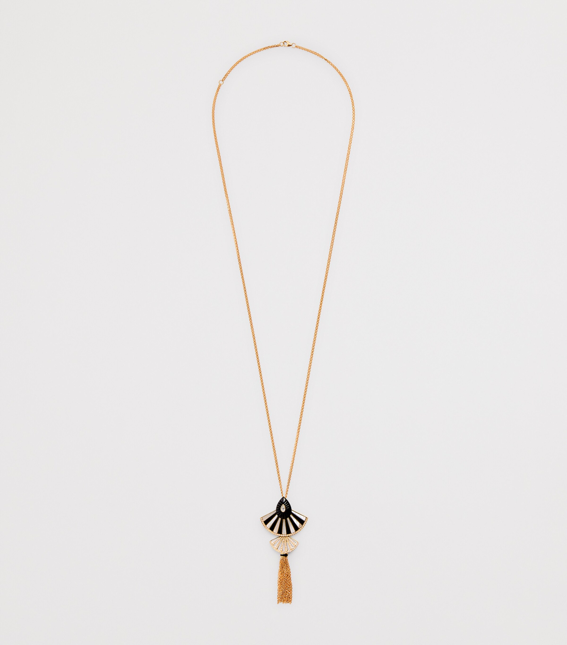 L'ATELIER NAWBAR Yellow Gold, Diamond and Mother-of-Pearl Bond Street Statement Necklace Yellow Gold Image 3