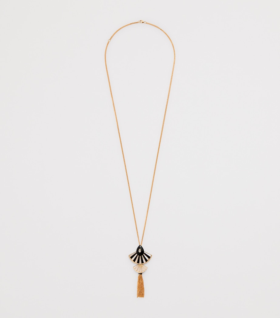 Yellow Gold, Diamond and Mother-of-Pearl Bond Street Statement Necklace YELLOW GOLD Image 3