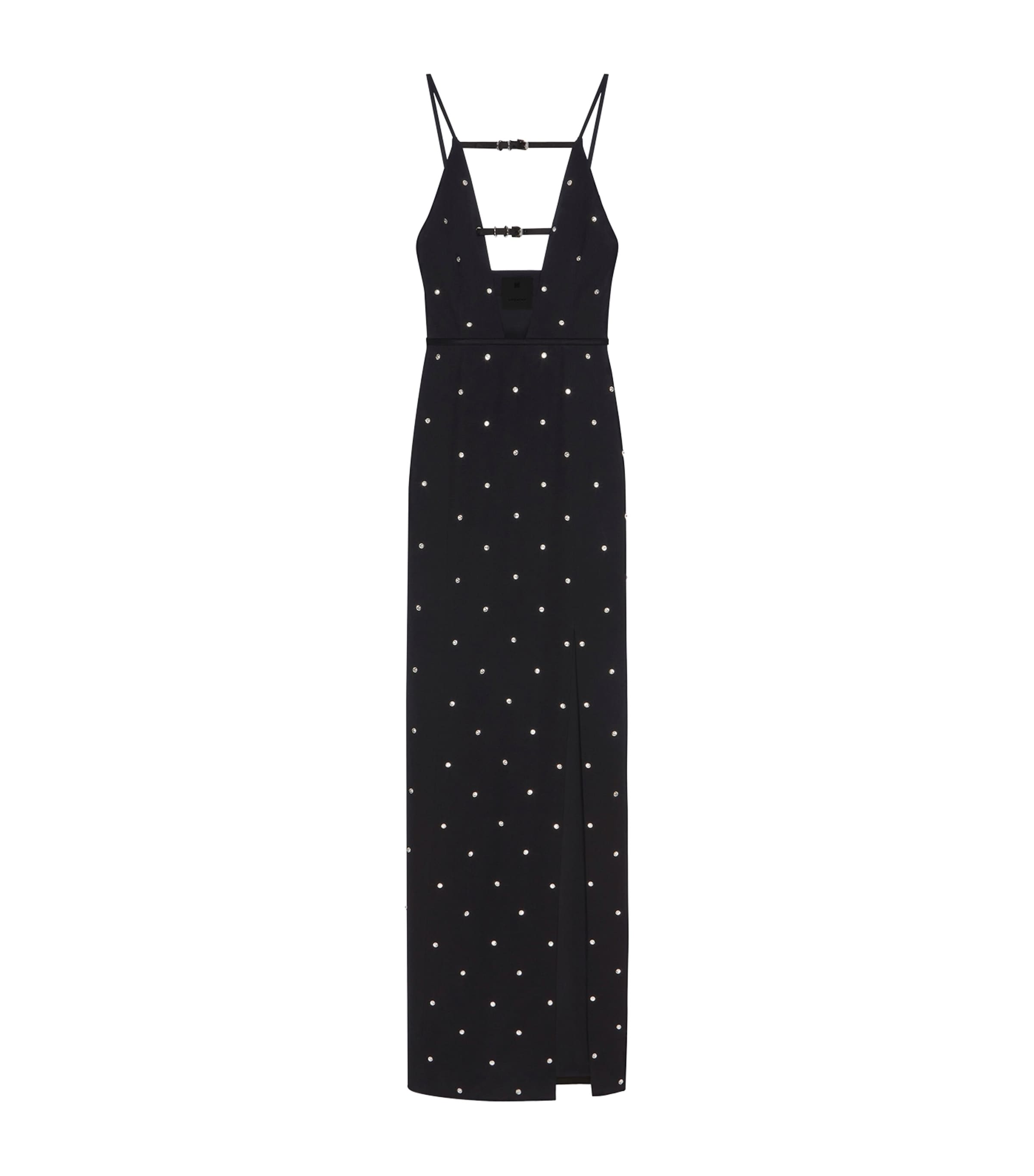 Givenchy Voyou Evening Dress In Crepe And Satin With Crystals