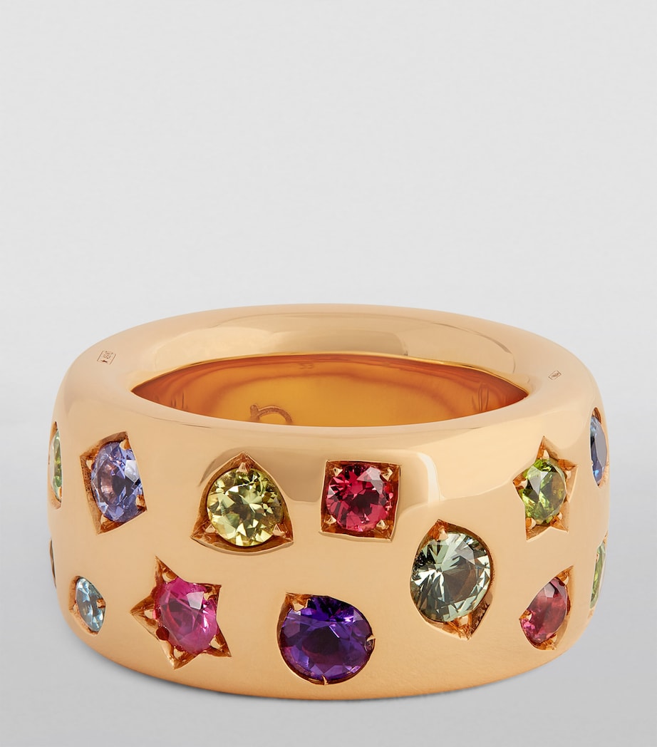 Rose Gold, Tanzanite, Sapphire and Ruby Iconica Color Maxi Ring 000VA Image 3