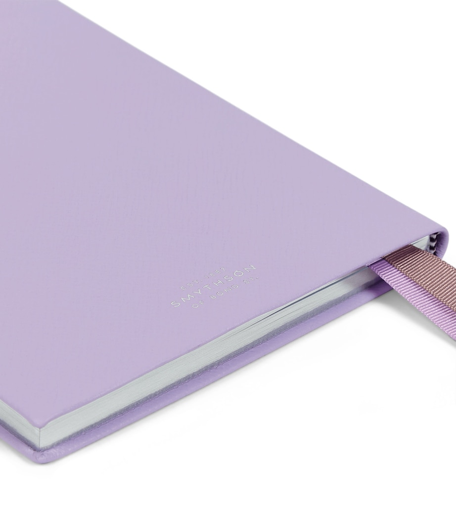 Leather Soho A5 2026 Diary LILAC Image 6