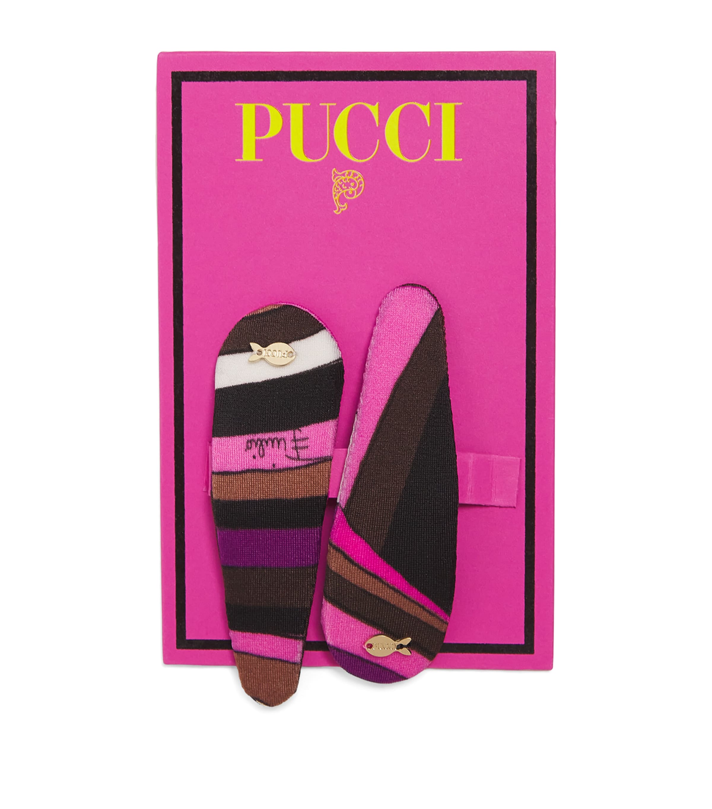 Shop Pucci Iride Print Hair Clips