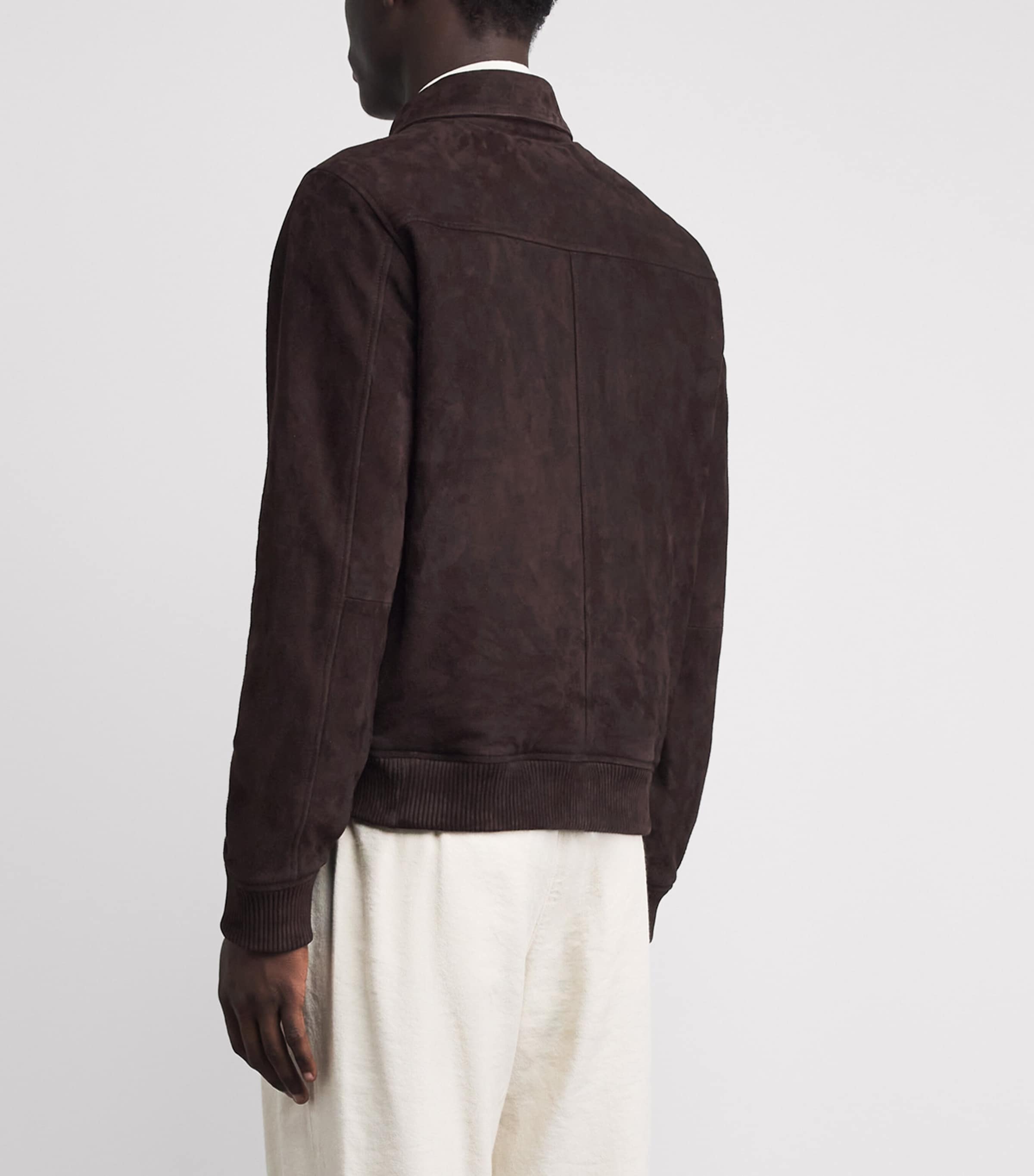NN07 Mens Suede Owen Jacket Dusky Port Image 5