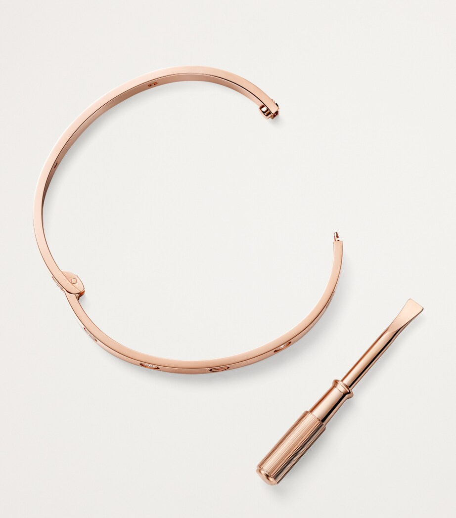 Rose Gold and Diamond LOVE Bangle ROSE GOLD Image 8