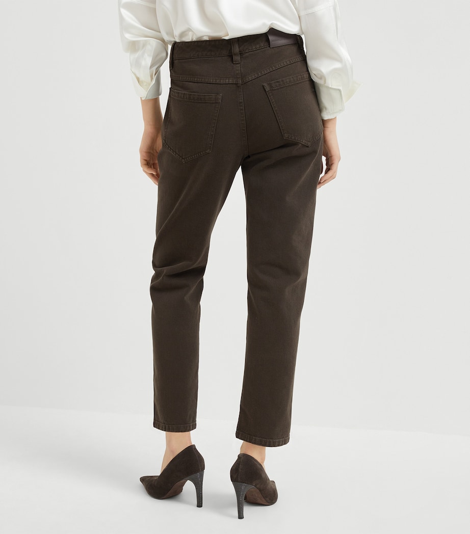 Brunello Cucinelli Womens Monili-Detail Jeans Image 3
