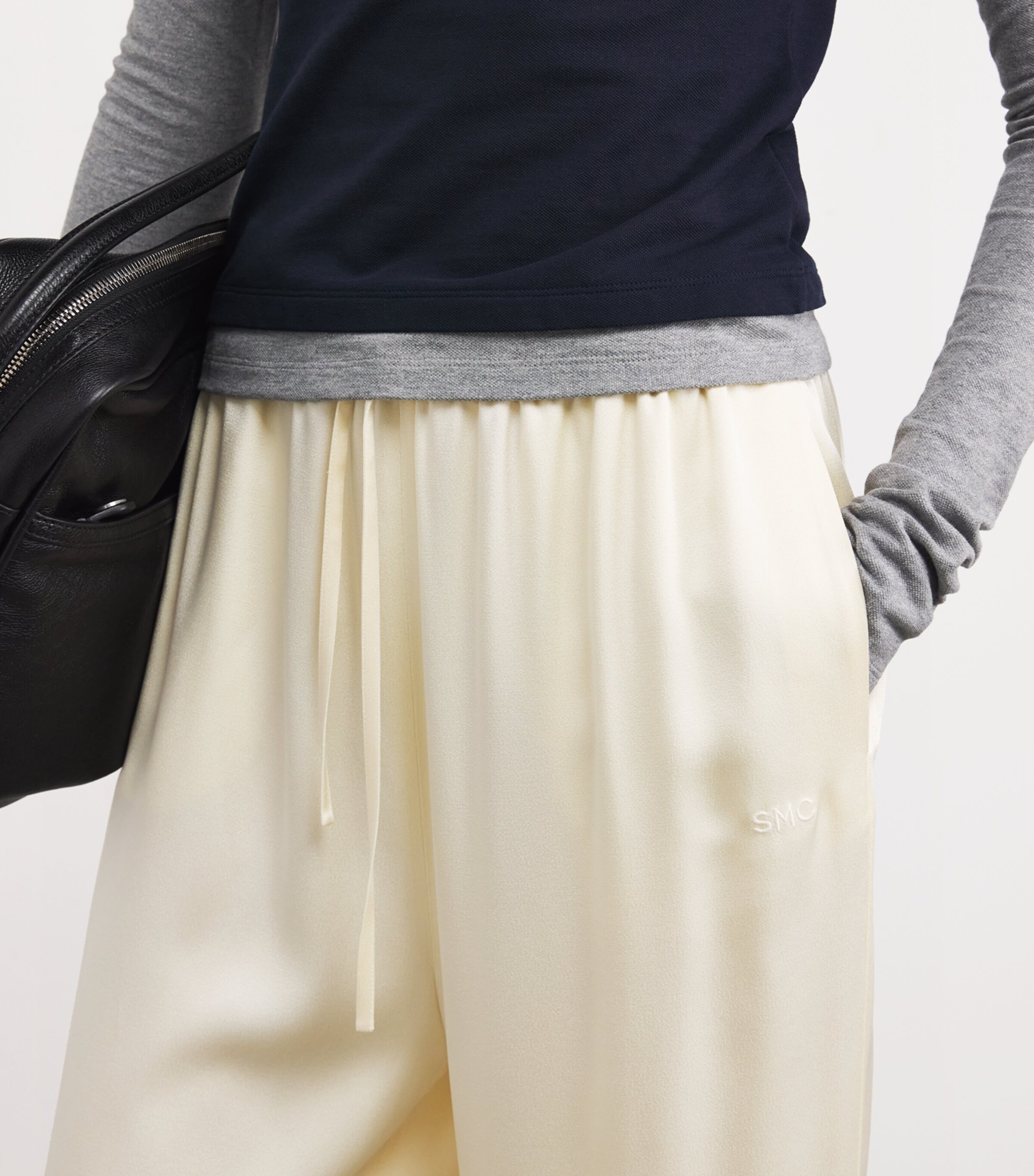 Satin Wide-Leg Trousers 9210 BUTTERMILK Image 6