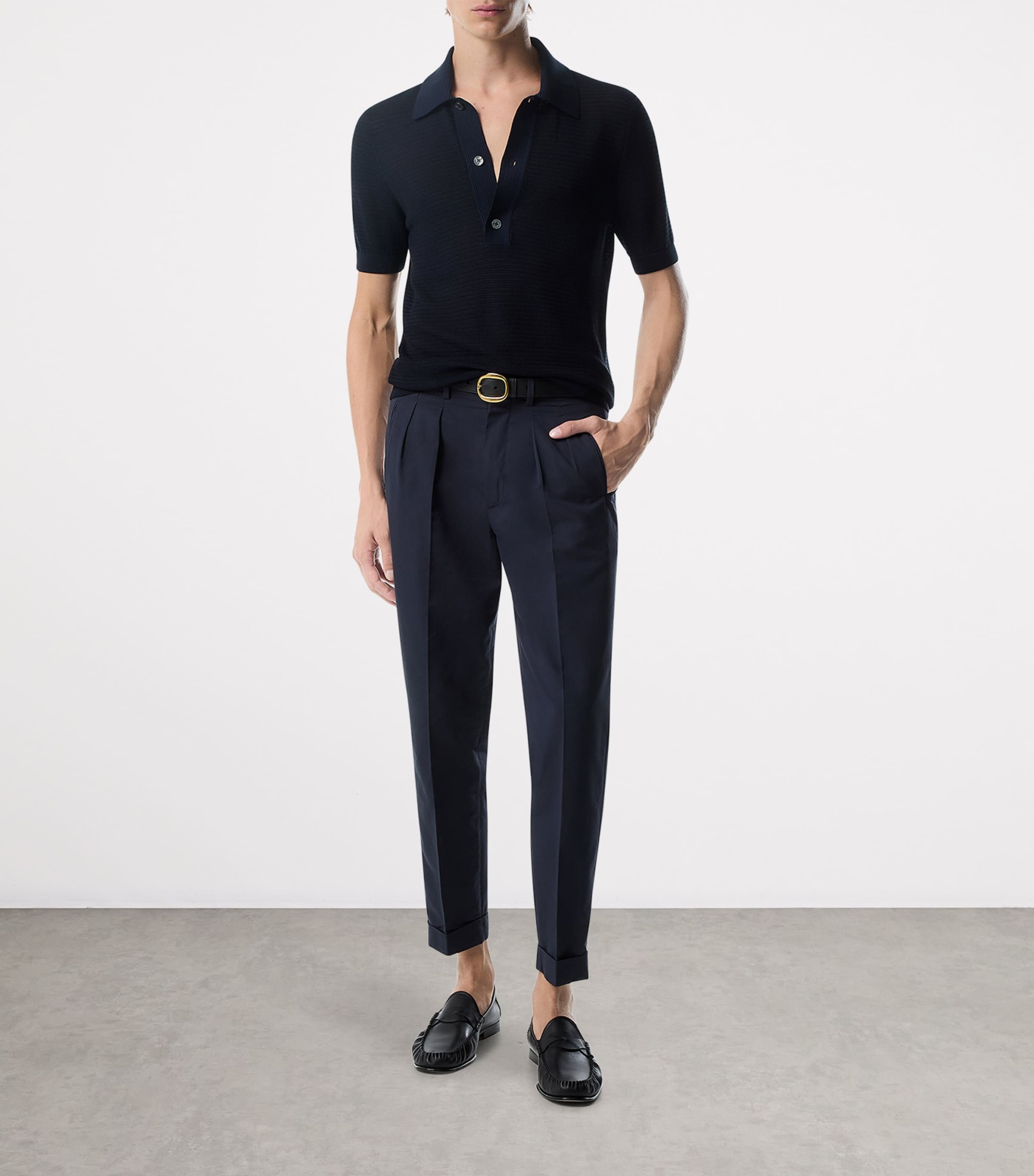 TOM FORD Cotton-Silk Tailored Trousers | Harrods US
