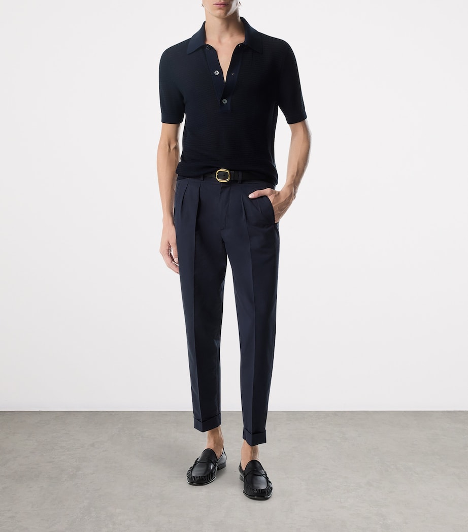 Cotton-Silk Tailored Trousers HB825 Image 2