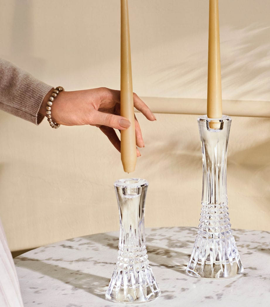 Lismore Diamond Candlestick (25cm) CLEAR Image 2
