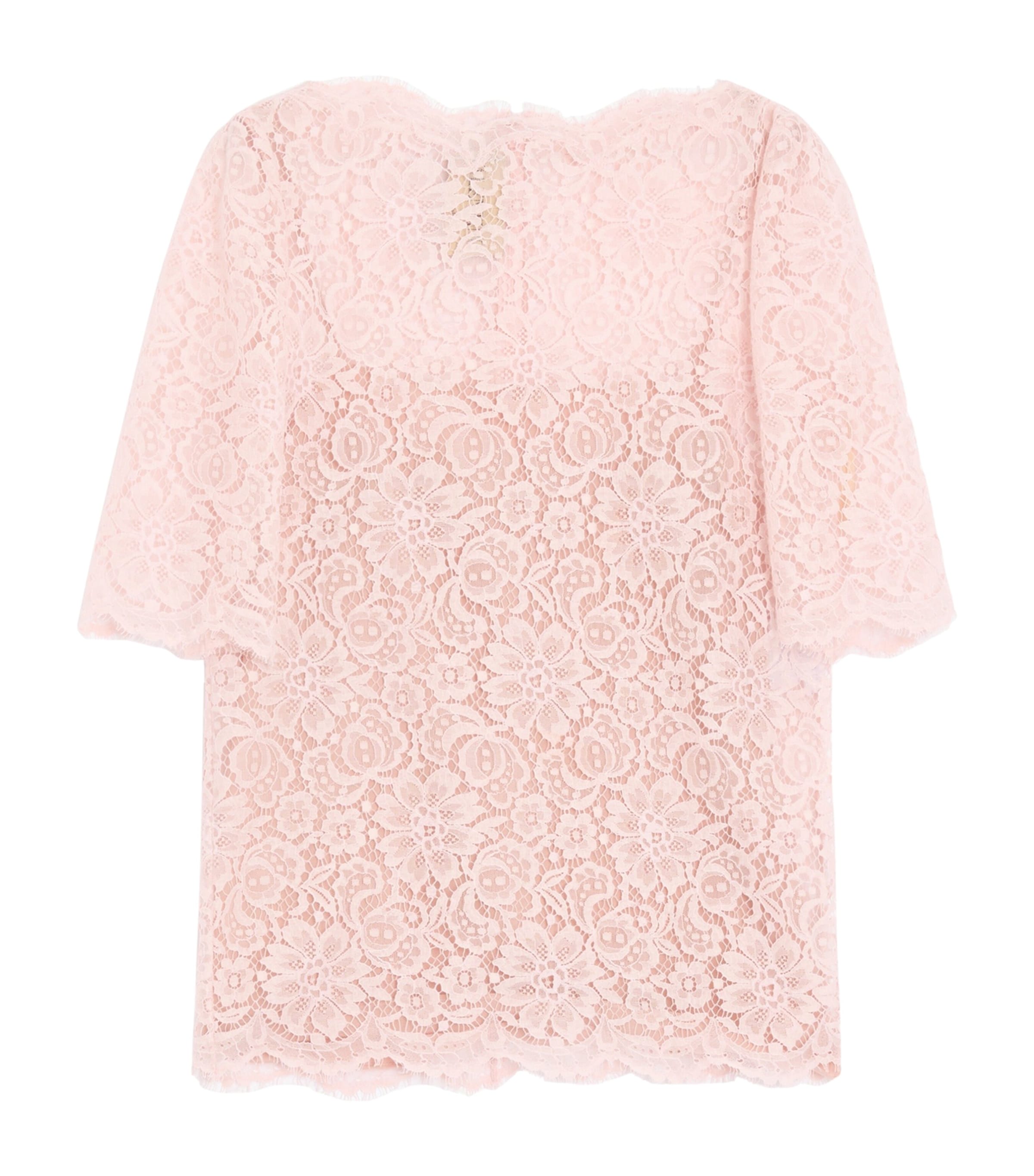 Valentino Womens Lace Boat-Neck Blouse Image 1