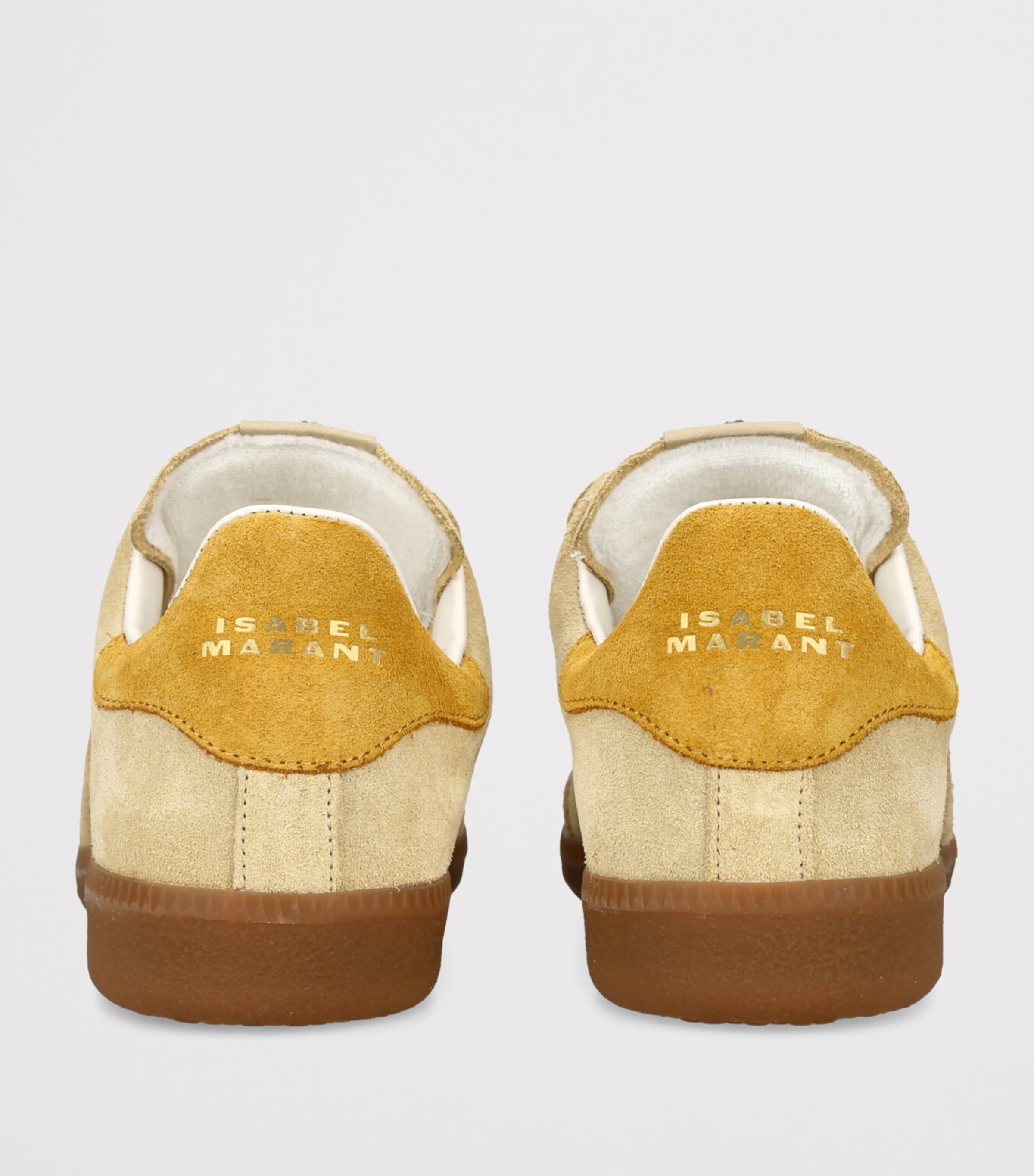 Isabel Marant Suede Beth Logo Sneakers Beige Comb Image 2