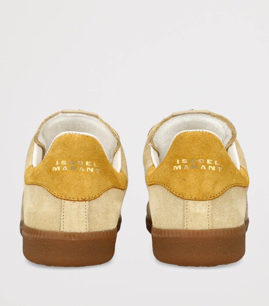 Isabel Marant Suede Beth Logo Sneakers Beige Comb Image 2