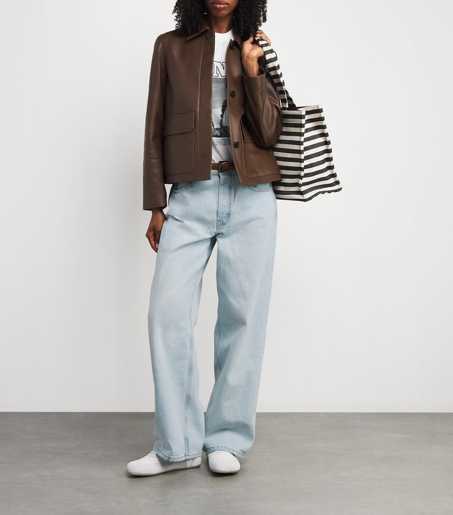 Manon High-Rise Straight Jeans WASHED BLUE Image 2