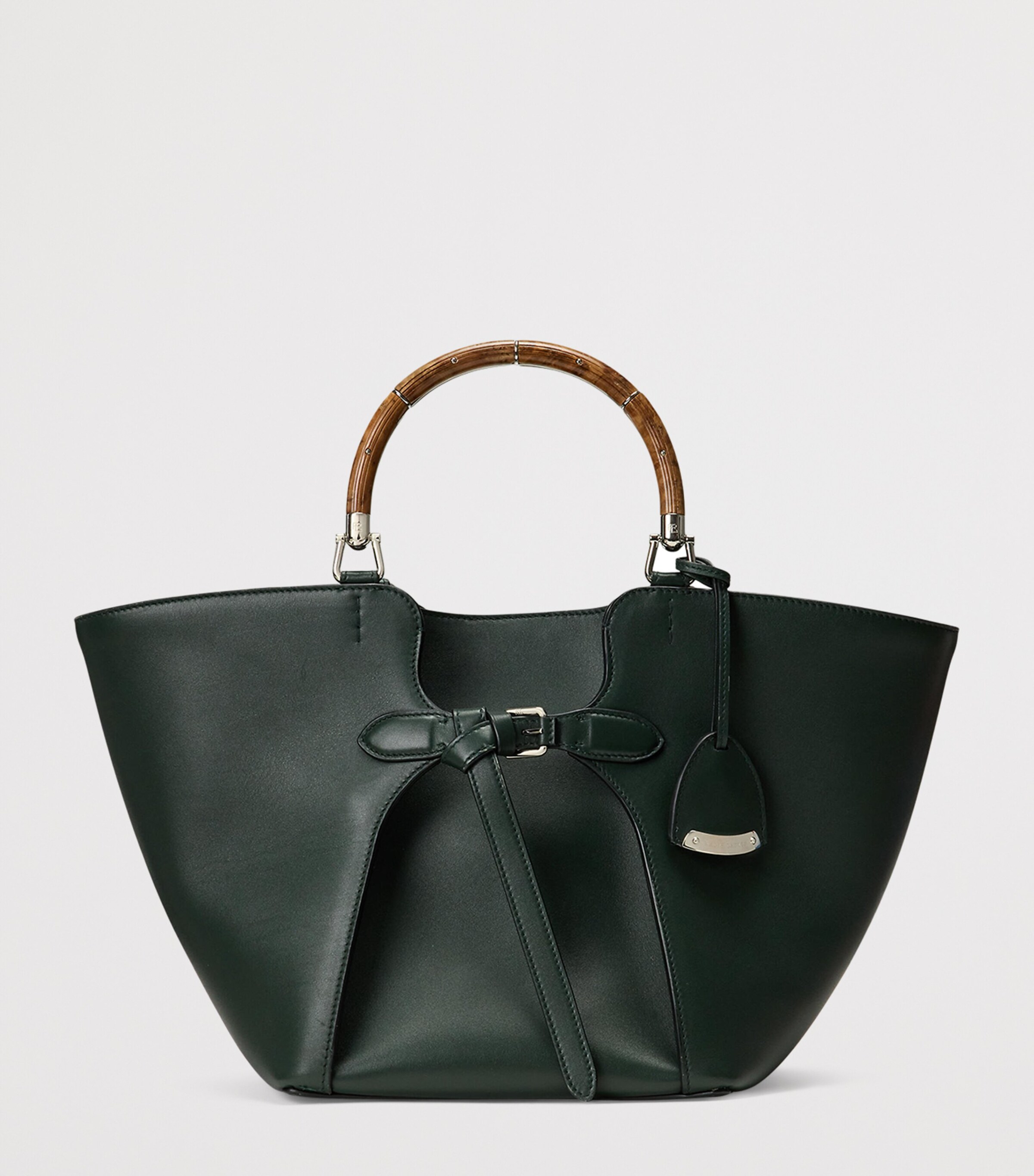 Ralph Lauren Collection Leather The Ralph Tote Bag Regent Green Image 7