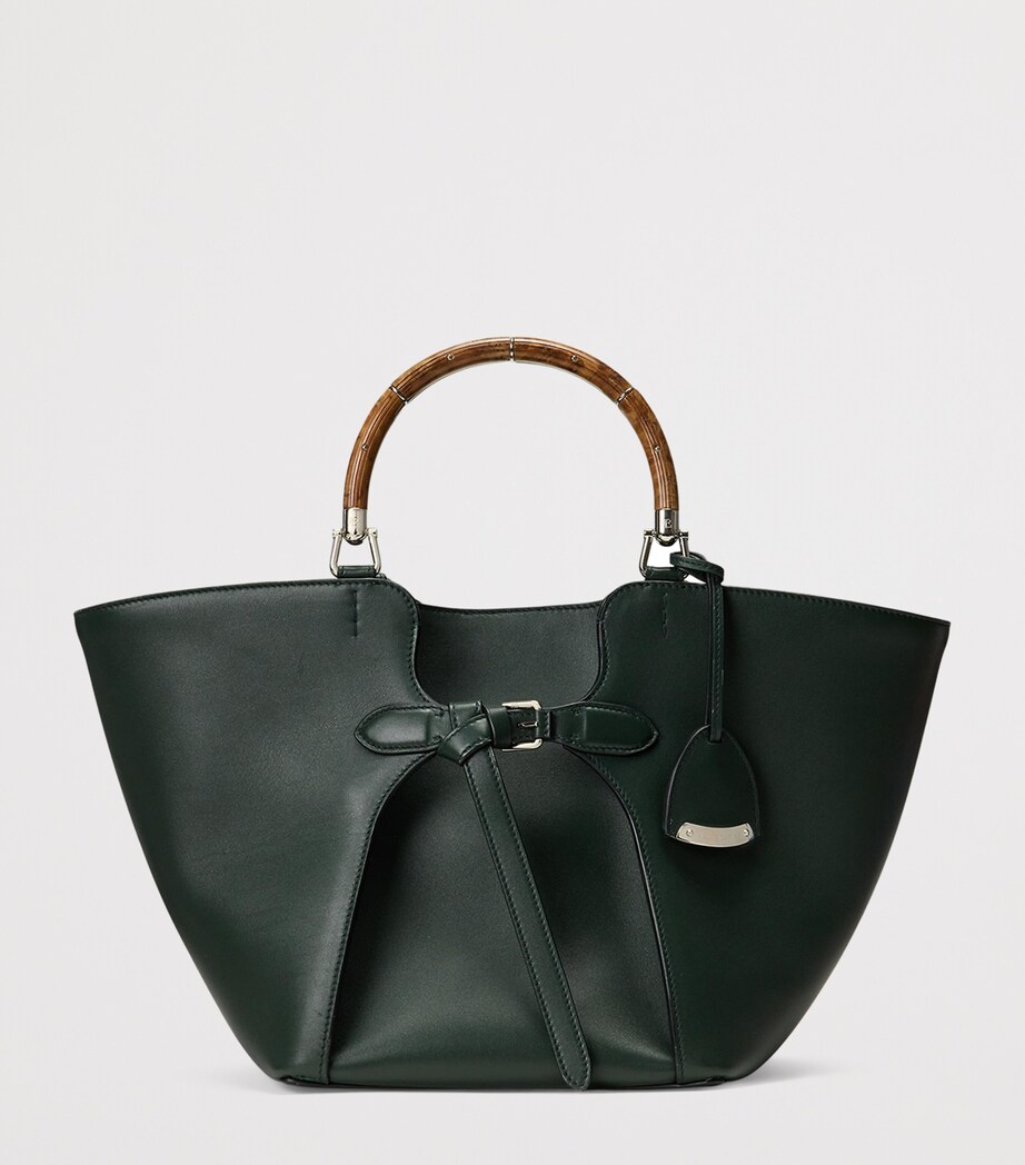 Ralph Lauren Collection Leather The Ralph Tote Bag Regent Green Image 7