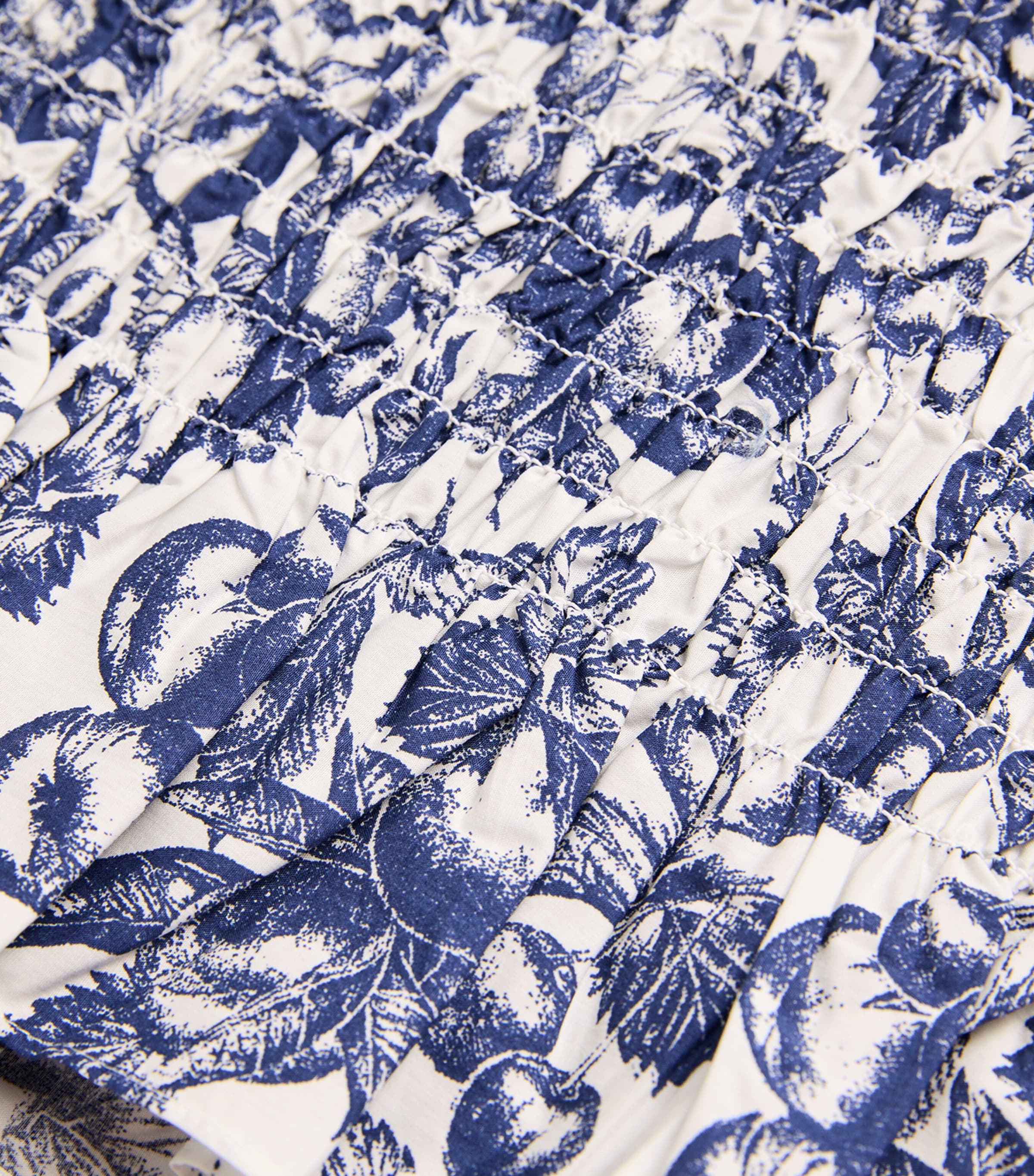 Cotton Printed Crop Top BLUE FRUITS PRINT Image 5