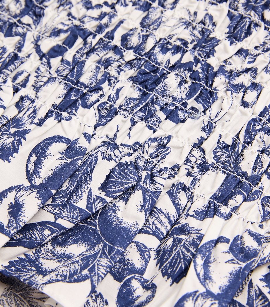 Cotton Printed Crop Top BLUE FRUITS PRINT Image 5