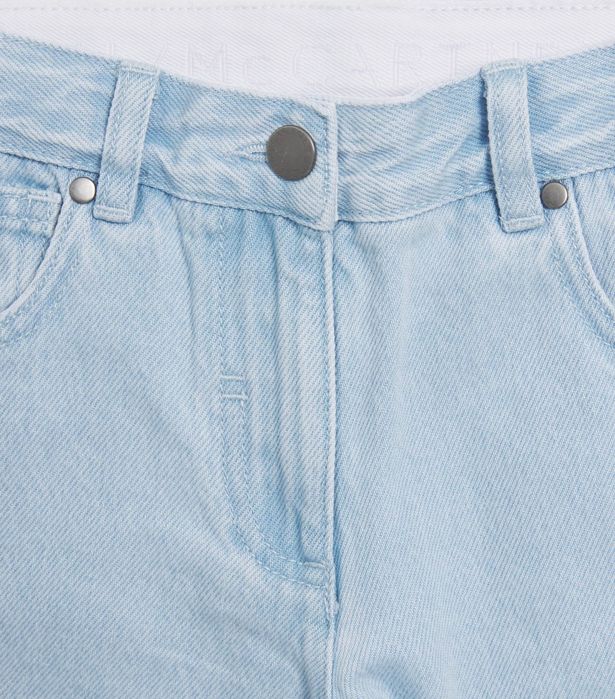 Embroidered Straight Jeans (2-14 Years) 600LIGHT BLUE Image 4