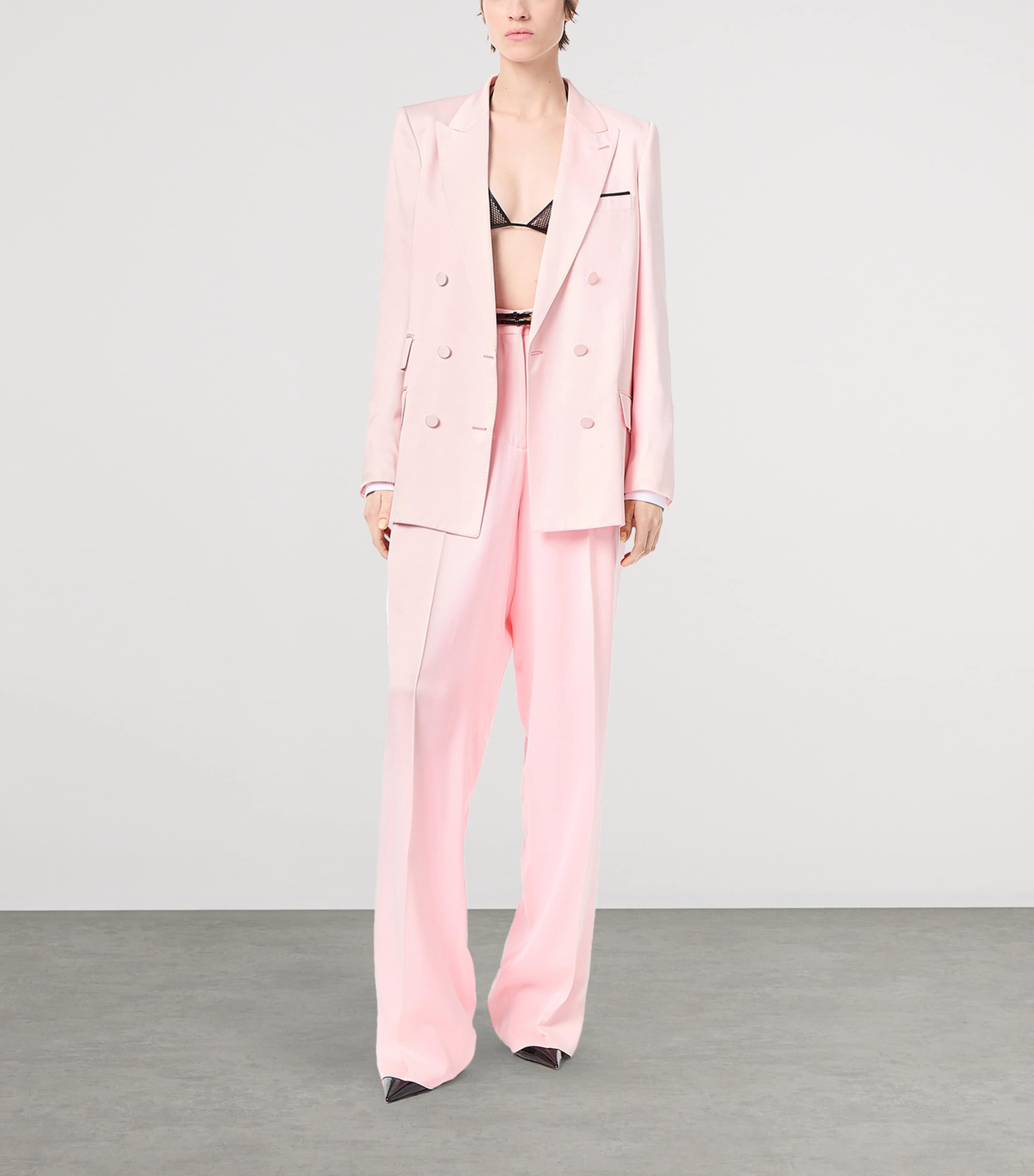 TOM FORD Womens Satin Tailored Trousers Pca Image 2