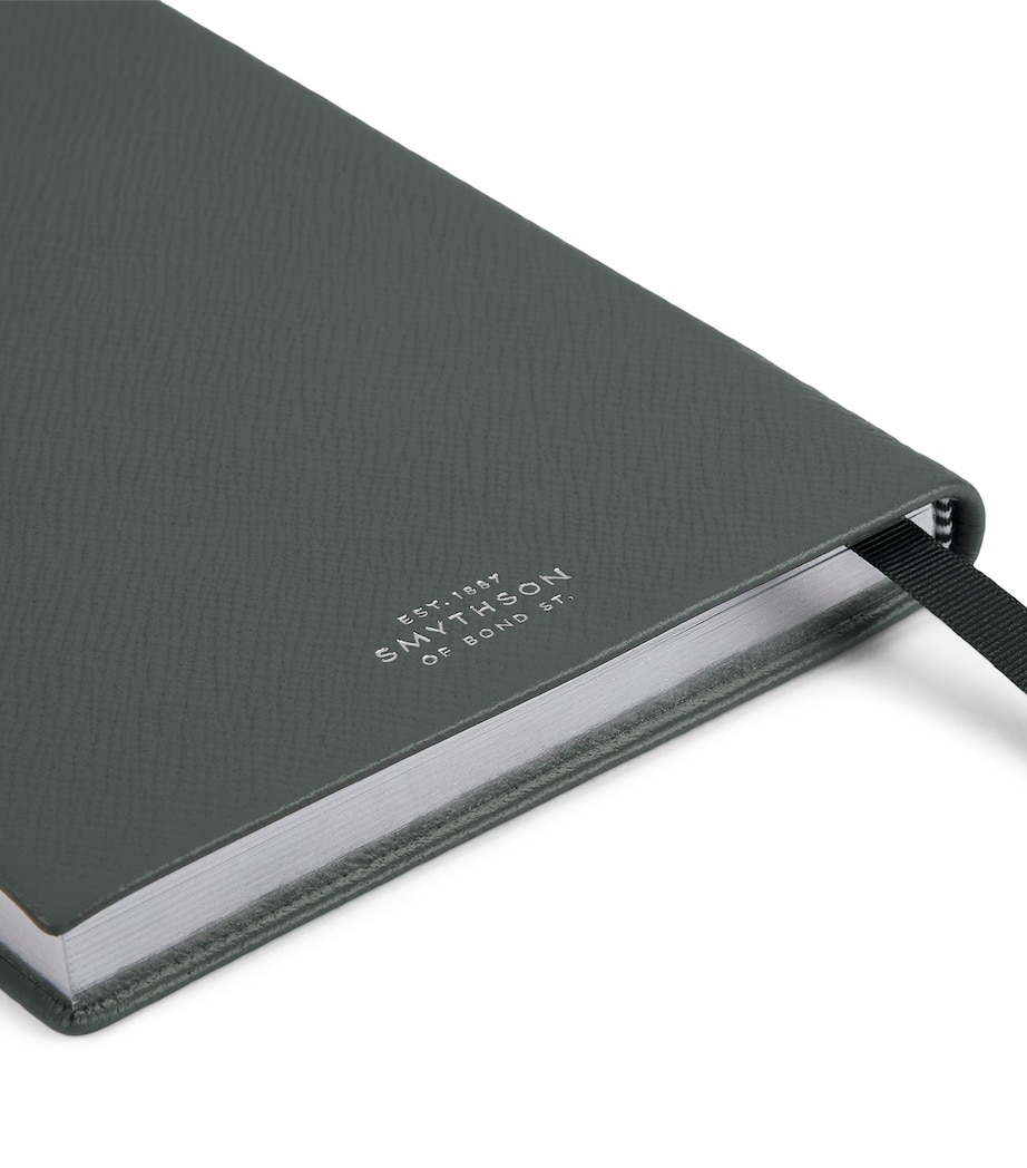 Smythson Leather Soho Notebook Slate Green Image 4