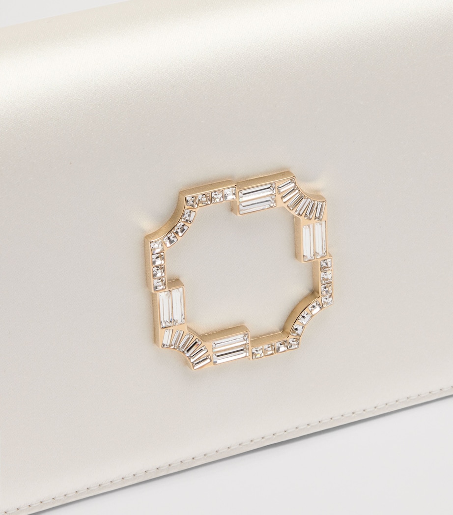Malone Souliers Satin Vivien Clutch Bag Ivory Image 3