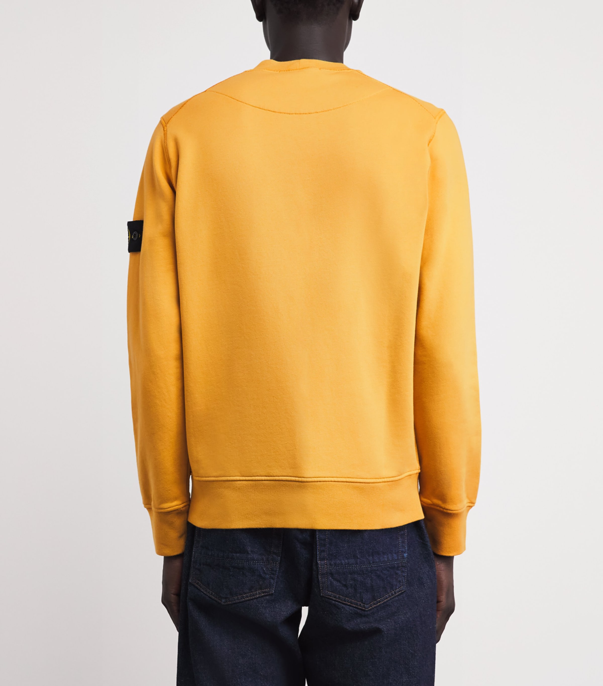 Stone Island Yellow Cotton Compass Logo Sweatshirt | Harrods US