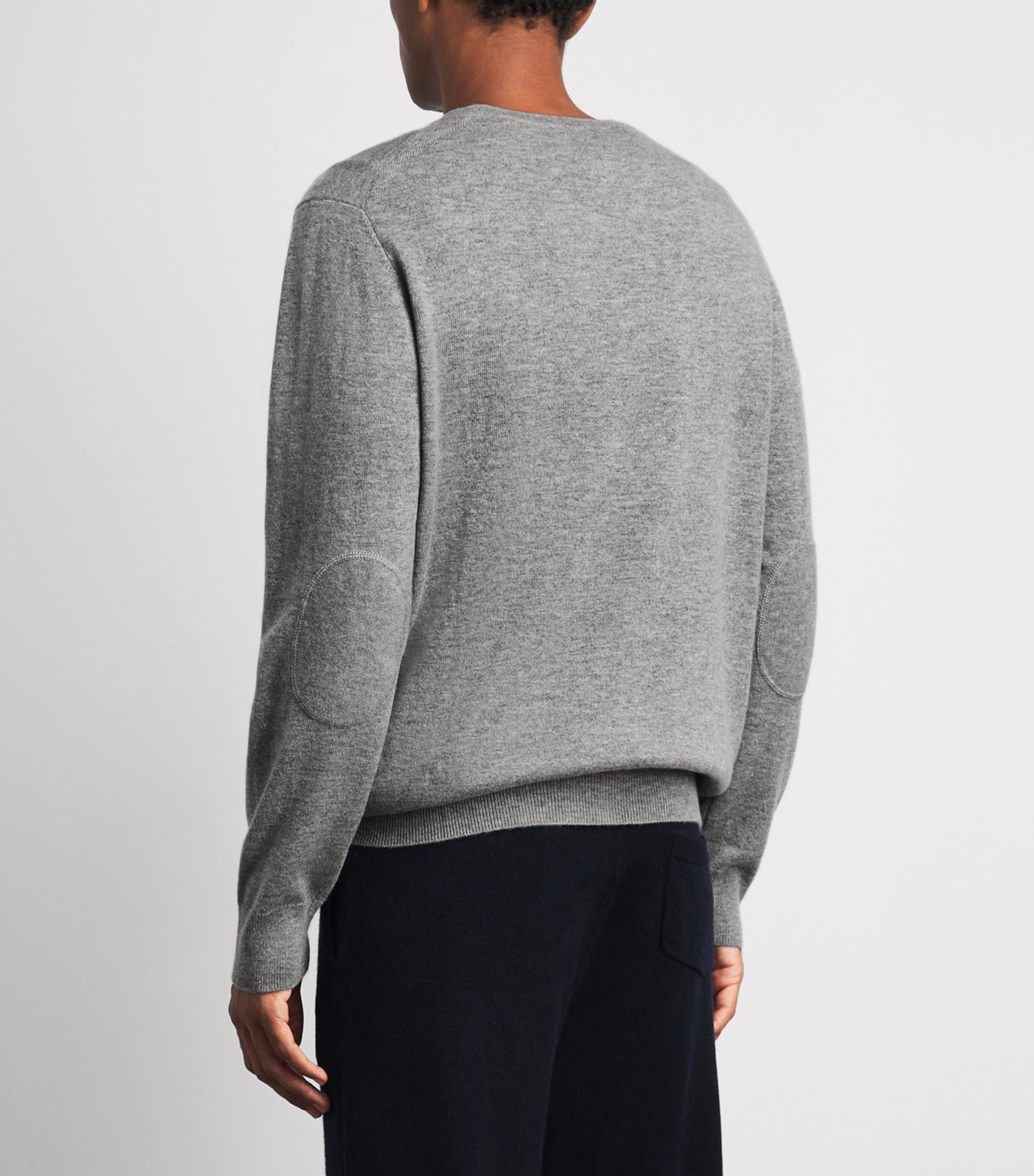 Allude Mens Cashmere V-Neck Sweater Image 5