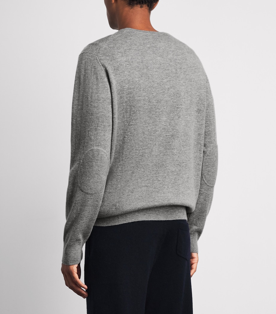 Allude Mens Cashmere V-Neck Sweater Image 5