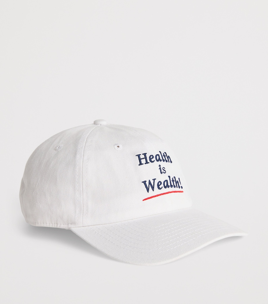 Cotton Embroidered Baseball Cap WHITE Image 2