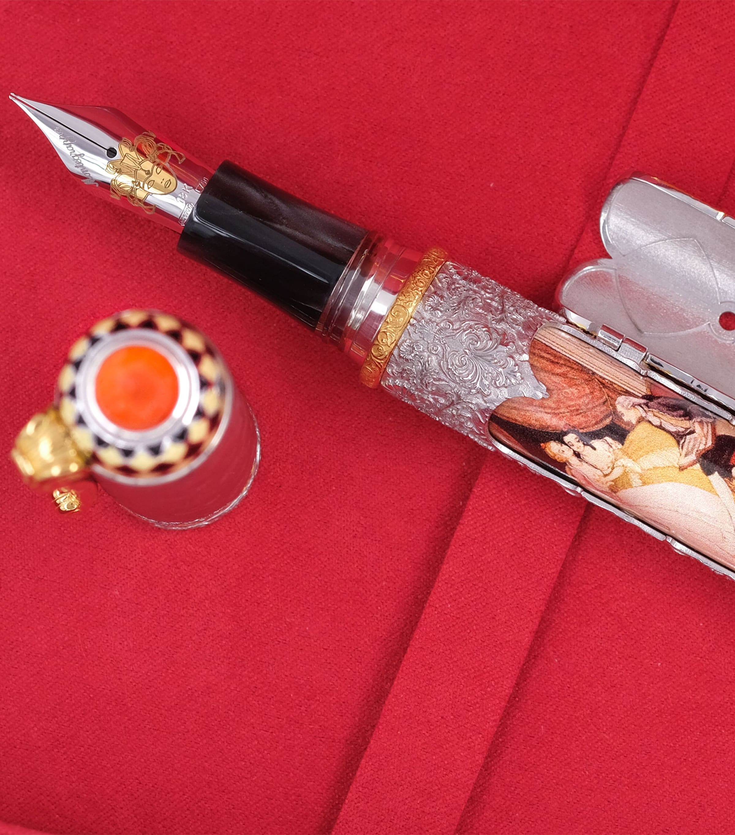 Sterling Silver Casanova Fountain Pen MULTI Image 4
