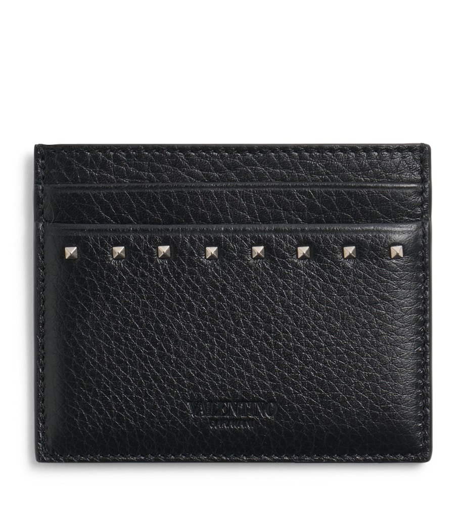 Leather Rockstud Card Holder 0NO Image 1