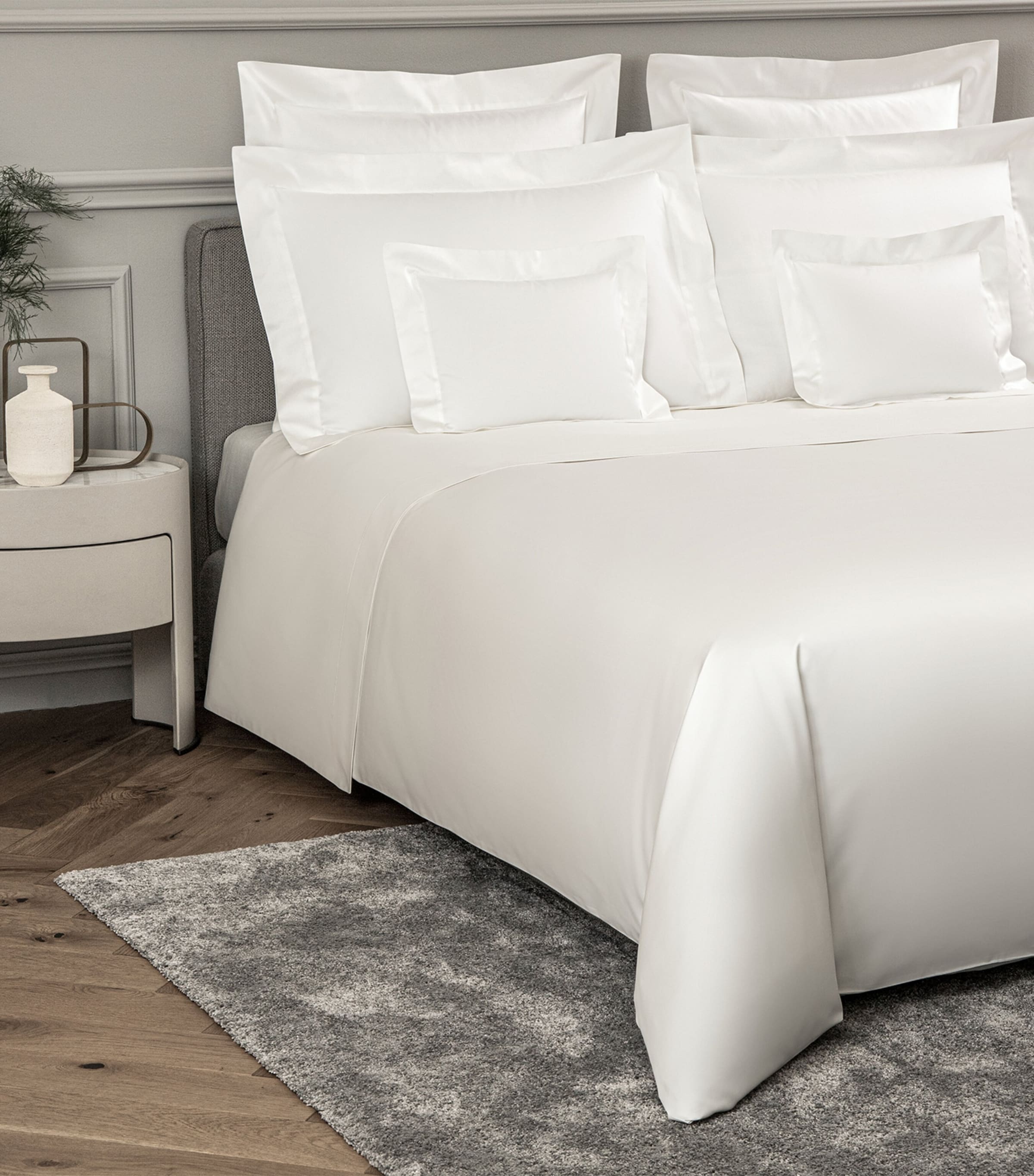 Frette Ultimate Oxford Sham Pillow (51cm x 71cm) Milk Image 4