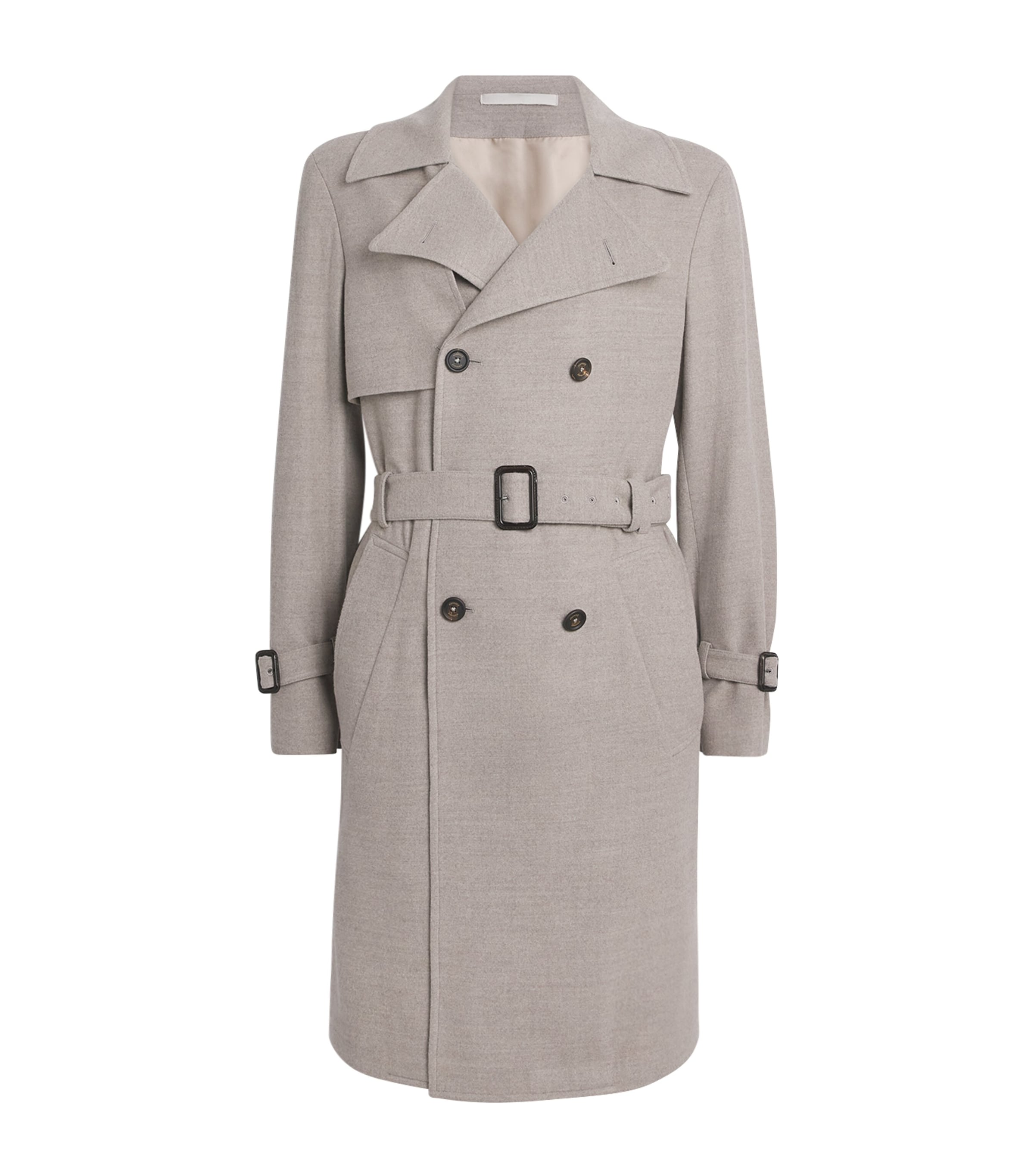 Wool Double-Breasted Coat ARGILLA Image 1