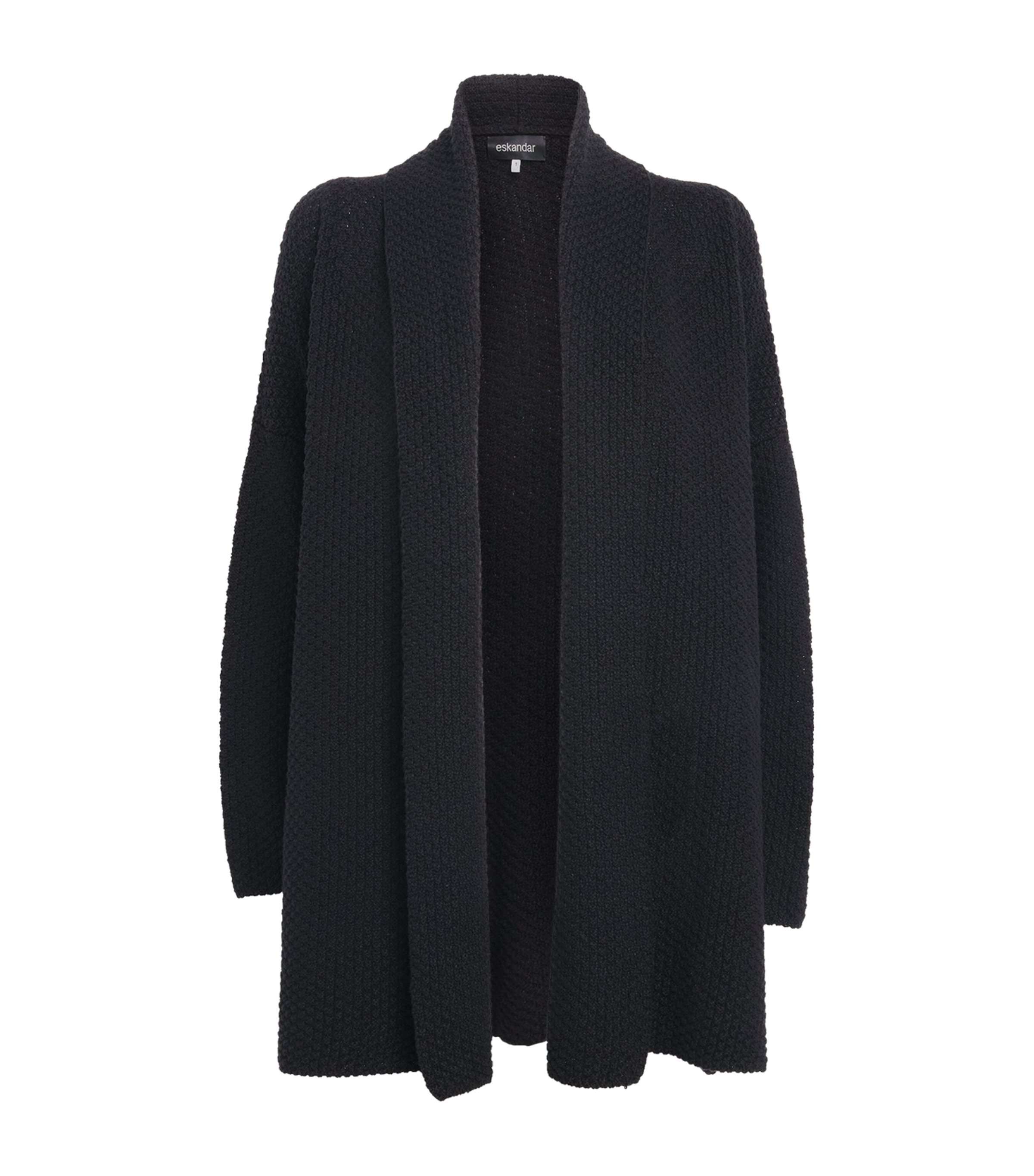 Eskandar Linen-organic Cotton Open Cardigan