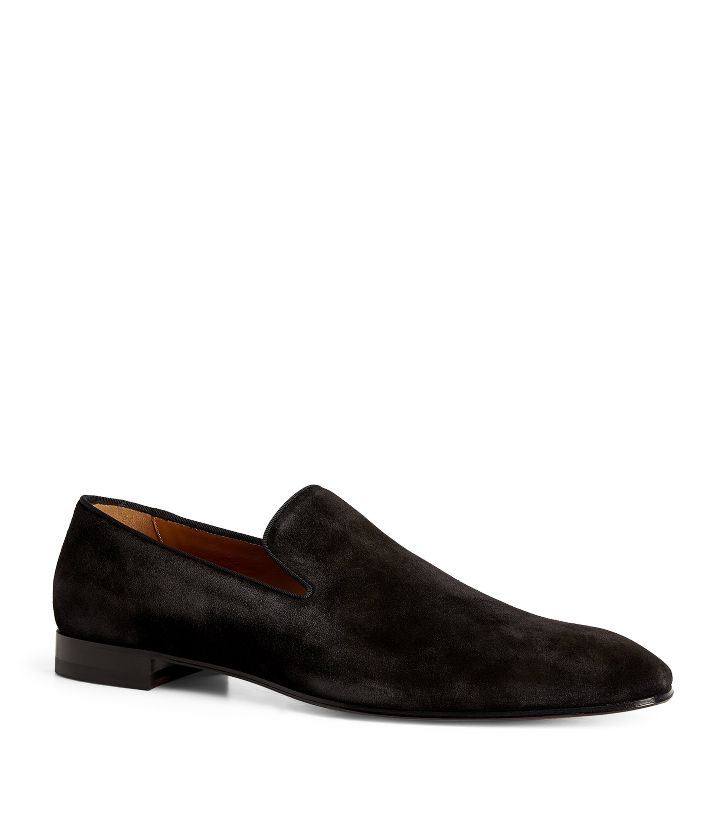 Shop Christian Louboutin Dandelion Suede Loafers In Black