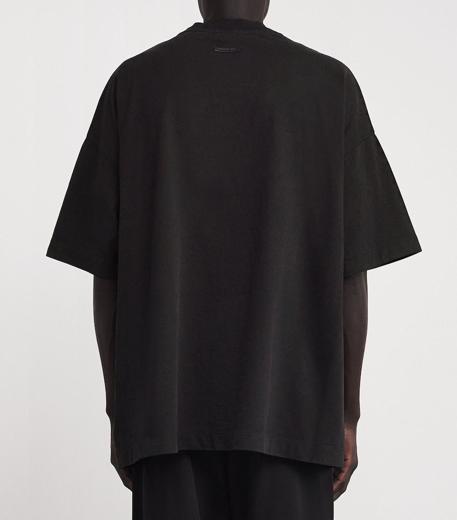 Fear Of God Mens Cotton Oversized Eternal T-Shirt Black Image 4