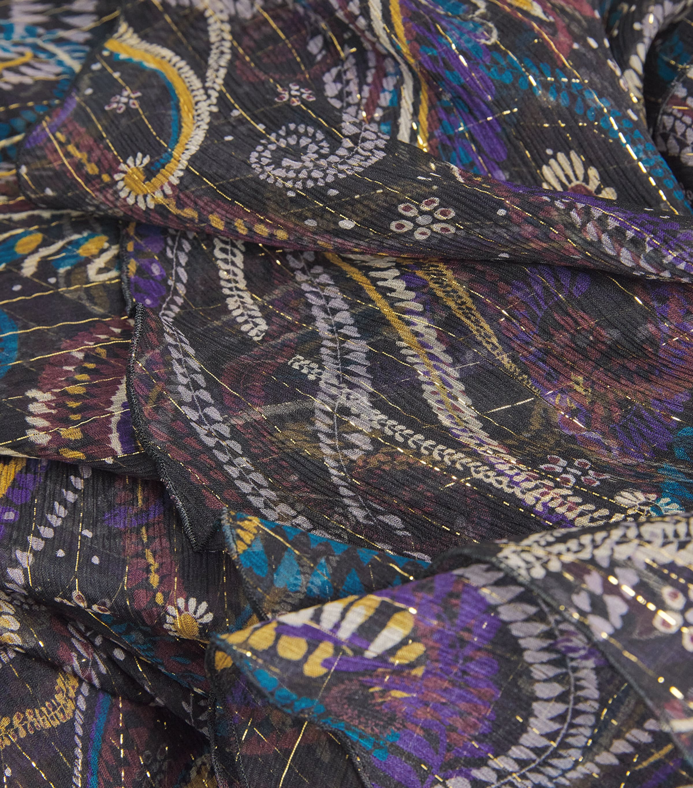 Etro Womens Silk-Blend Paisley Maxi Skirt Image 6