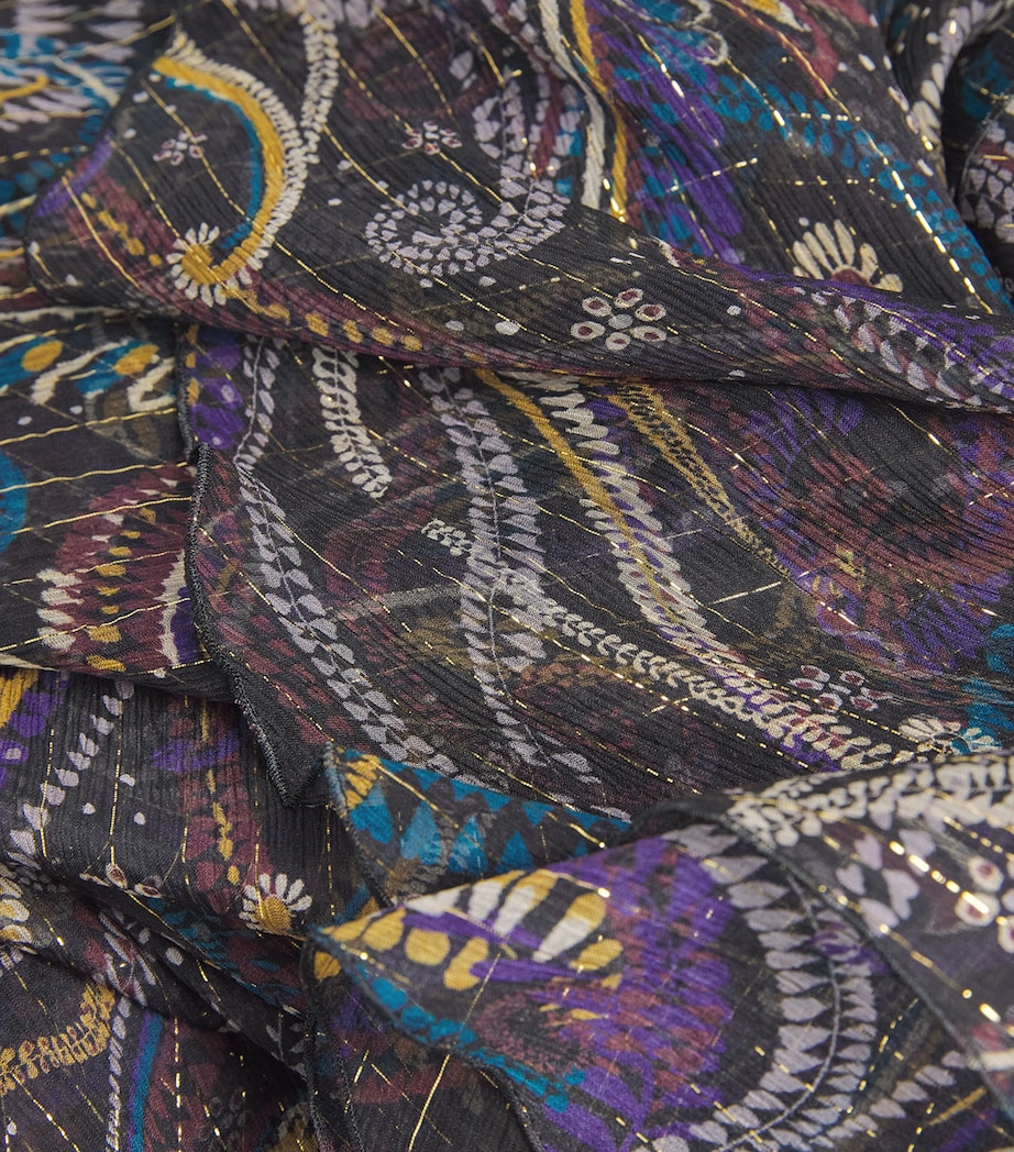 Etro Womens Silk-Blend Paisley Maxi Skirt Image 6