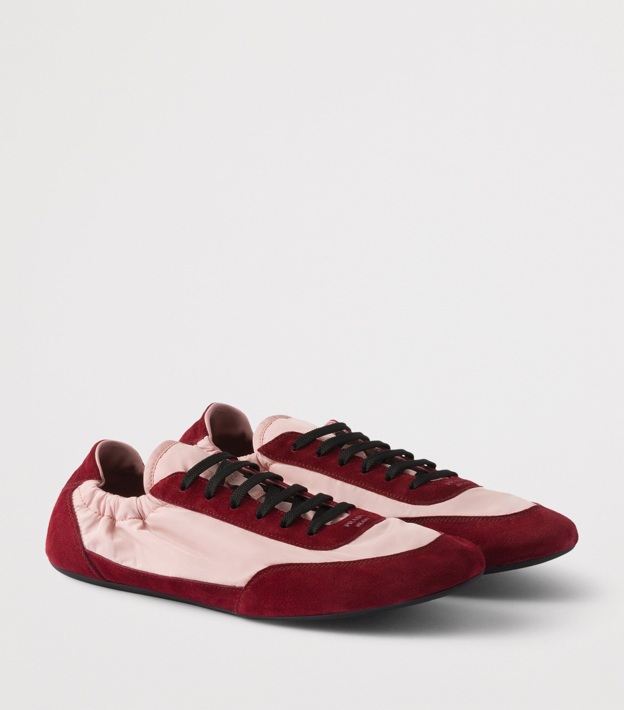 Re-Nylon and Suede Collapse Sneakers F04VD Image 2