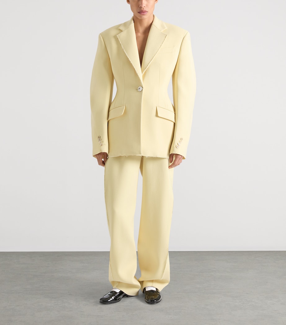 Wool-Blend Cocoon Jacket BUTTER Image 2