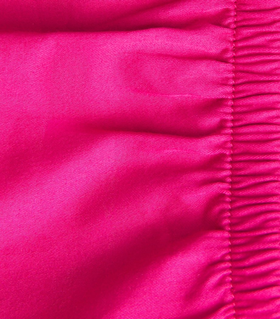 LESET Womens Cotton Yoko Shorts Amaranth Image 6