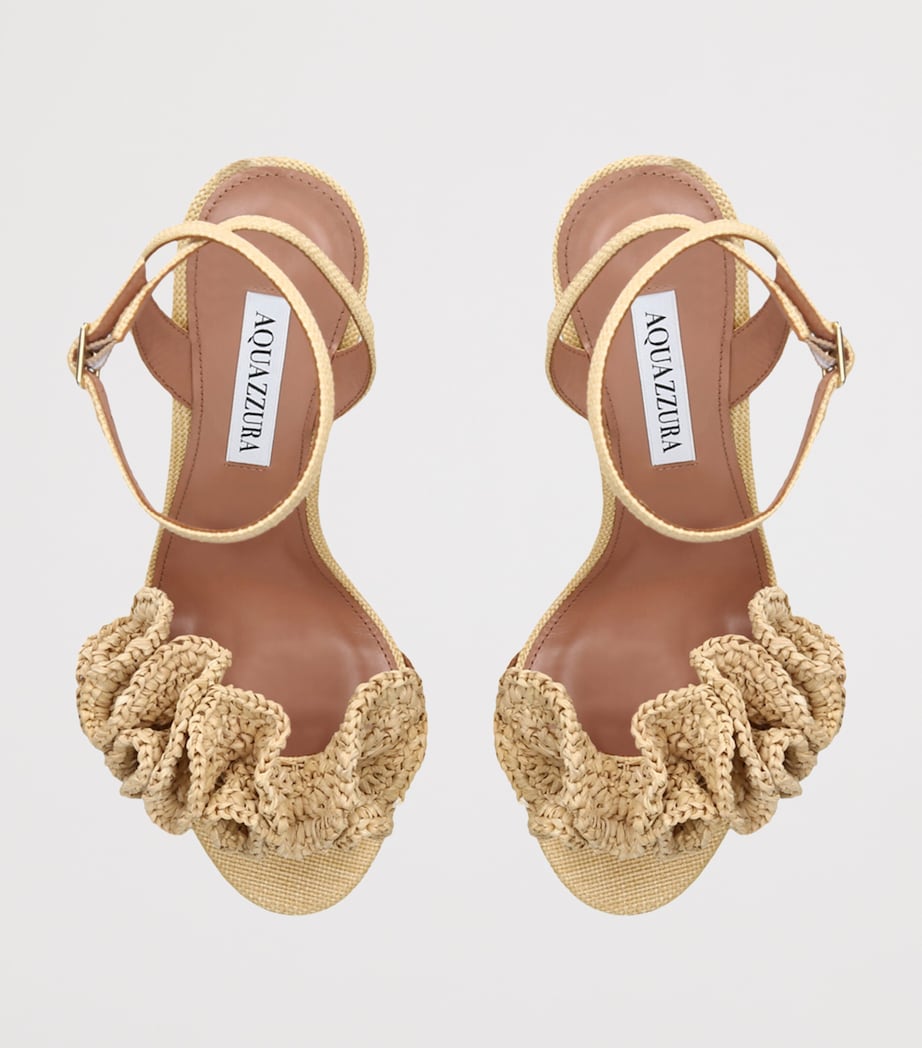 Raffia Ruffled Noches Tropicales Sandals 85 BEIGE Image 4