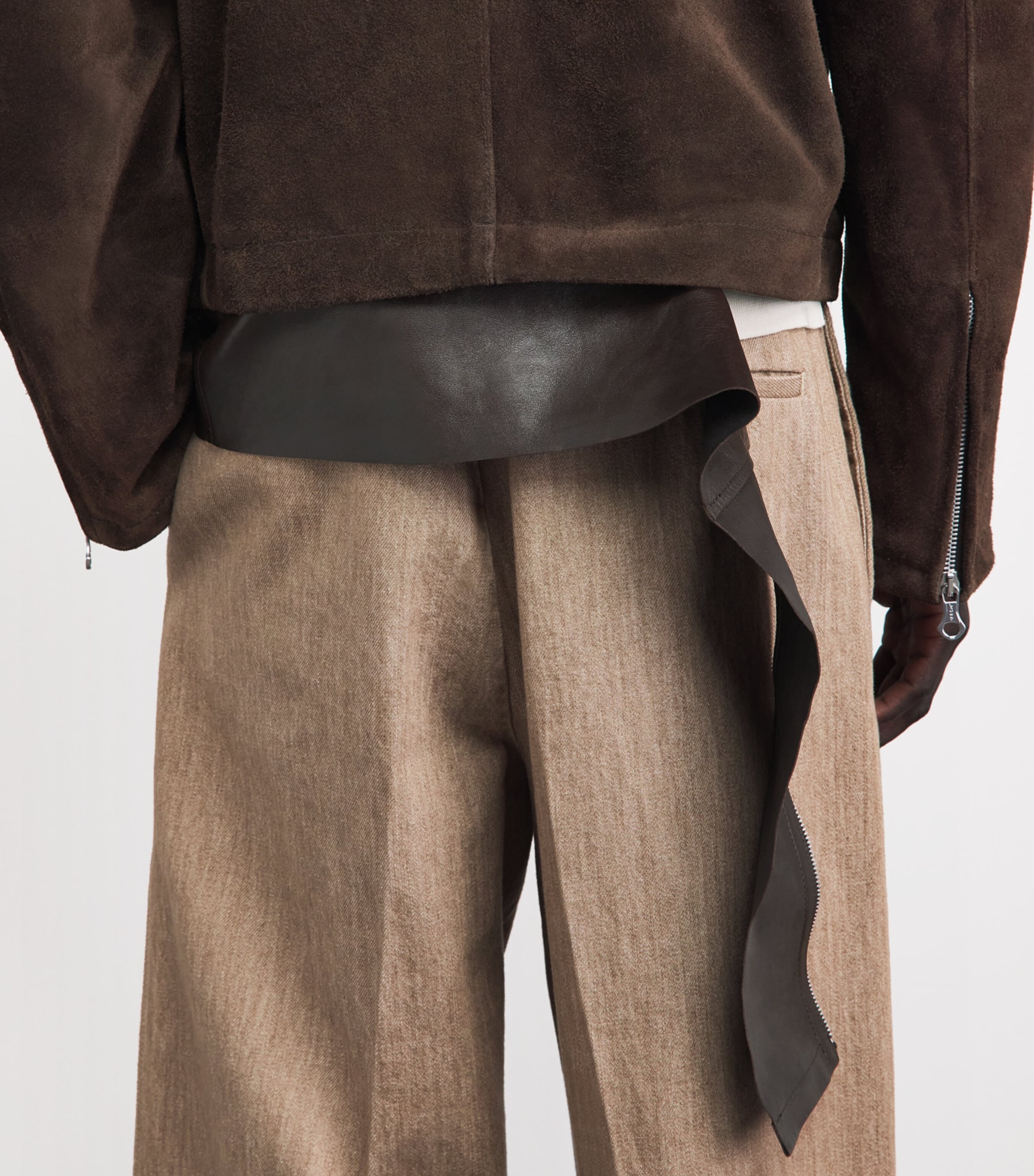 Suede Drift Jacket WENGE BROWN Image 3