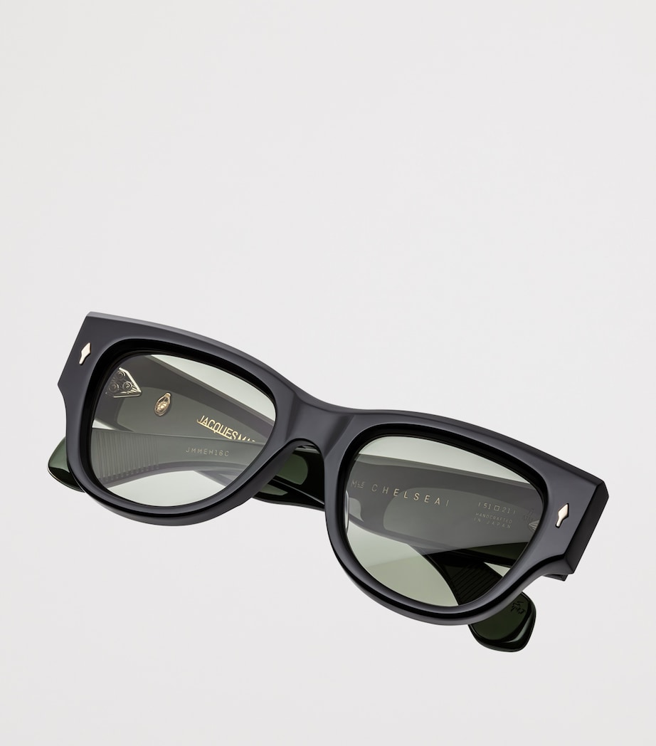 Jacques Marie Mage Acetate Chelsea Sunglasses Bottle Green Image 3