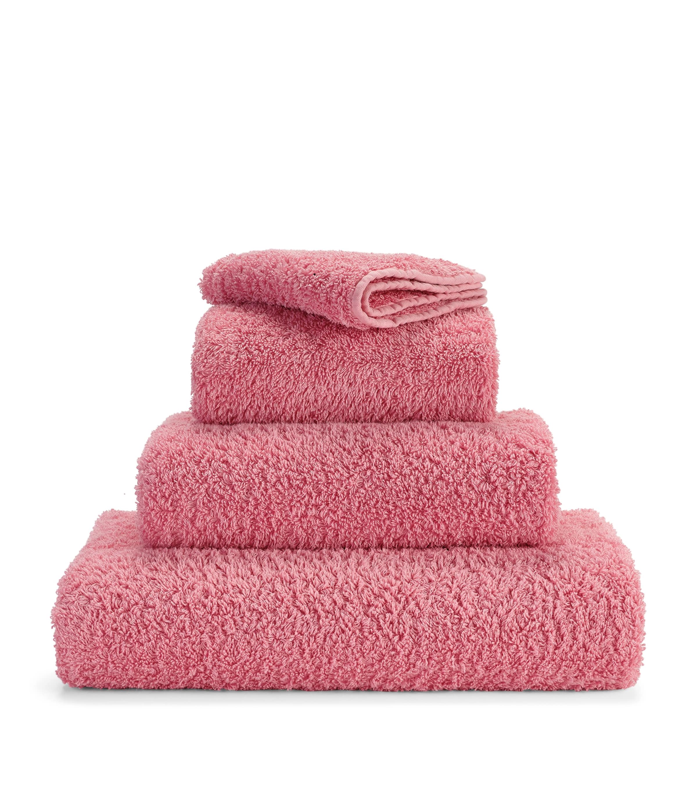 Abyss & Habidecor Super Pile Face Cloth In Pink