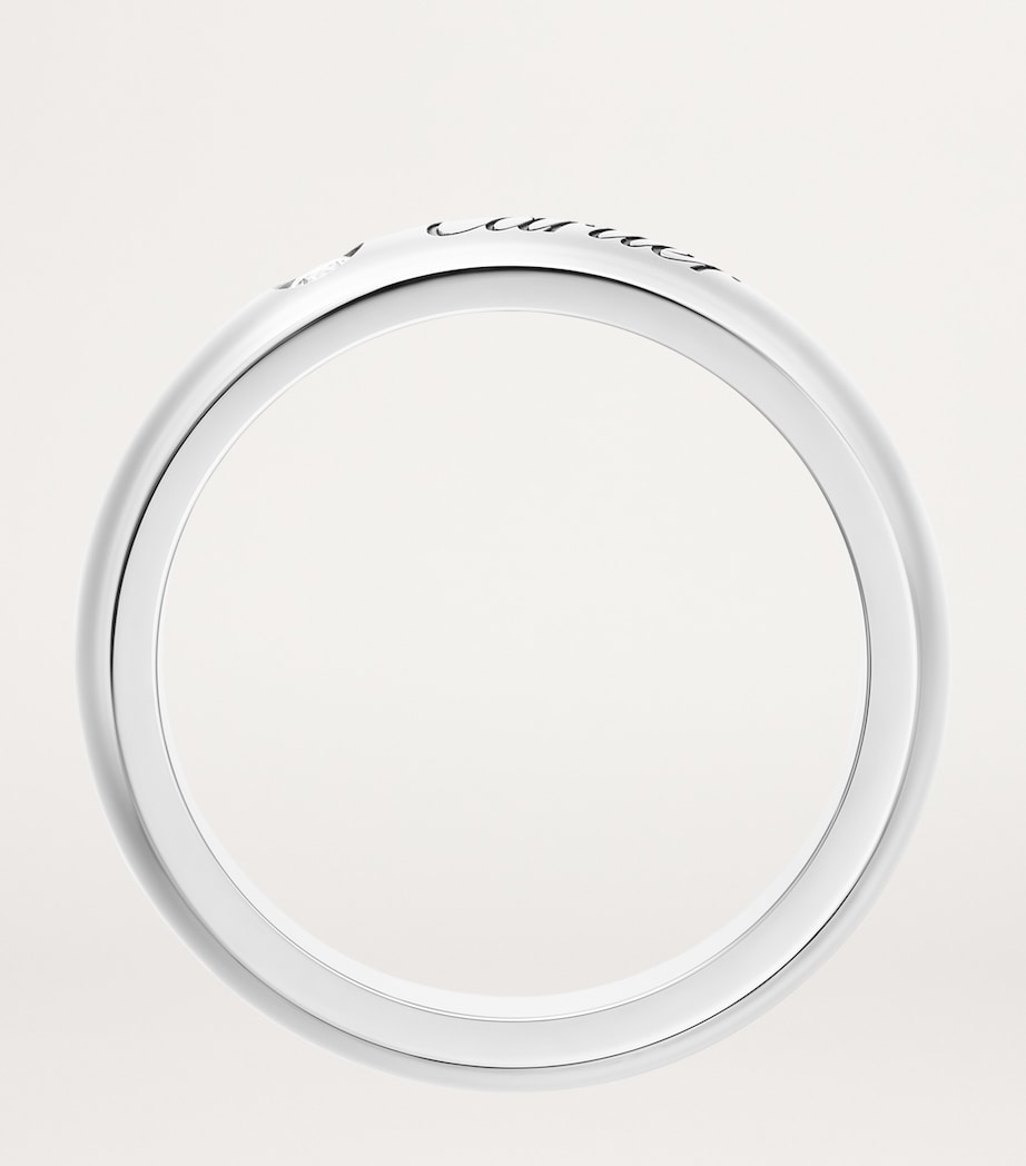 Platinum and Diamond C de Cartier Wedding Band PLATINUM Image 3