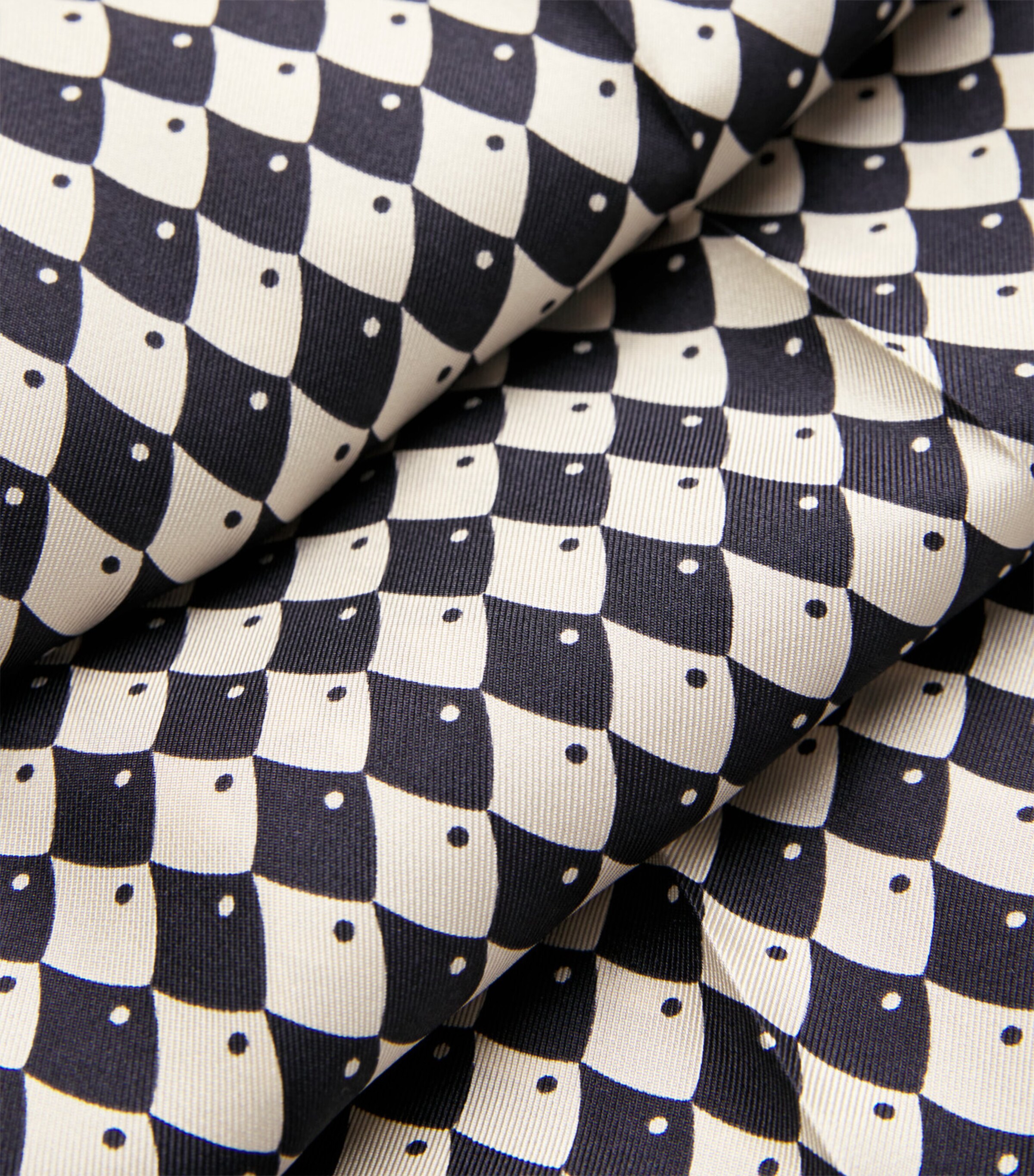 Silk Printed Flared Trousers BLACK Image 5