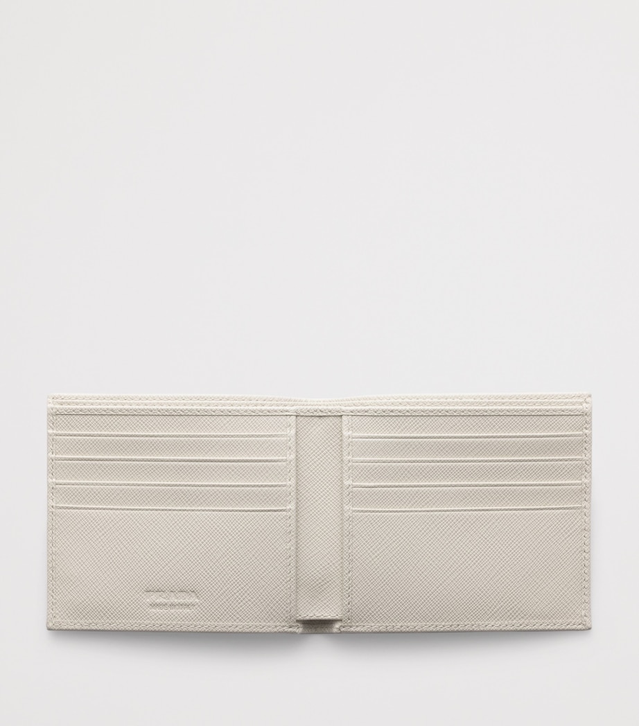Prada Saffiano Leather Wallet Neutral Image 2